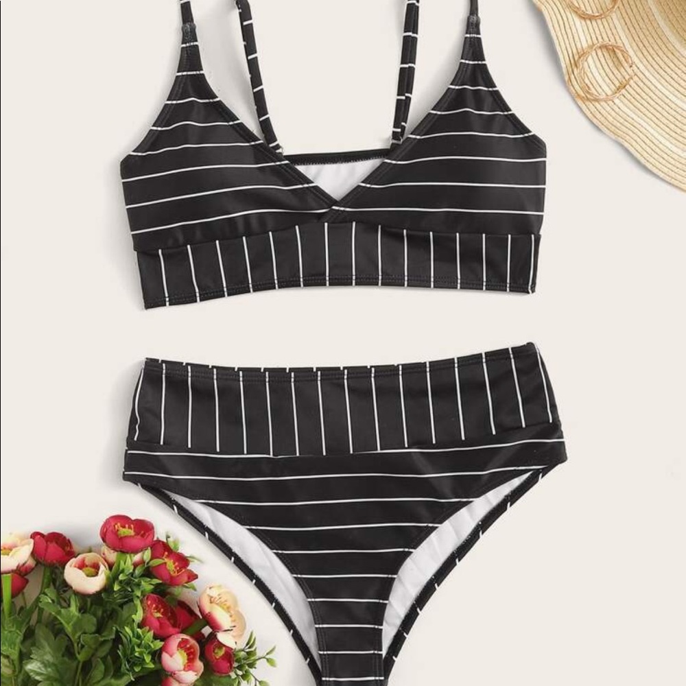 Black and White Swimsuit